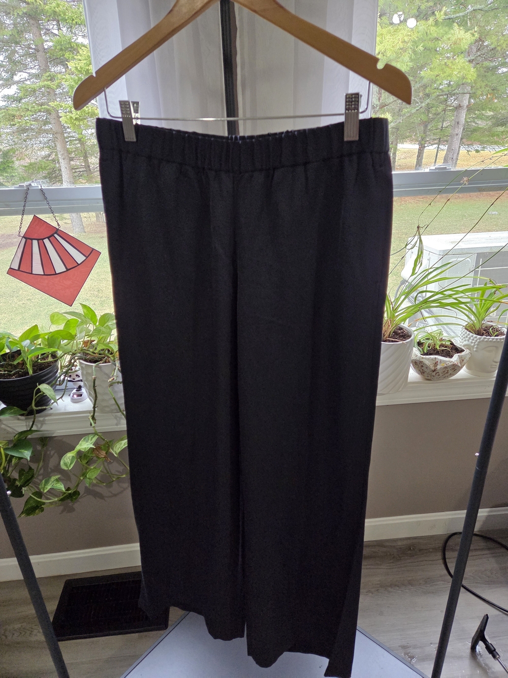J. Jill Black Elastic Waist Pull-On Pants